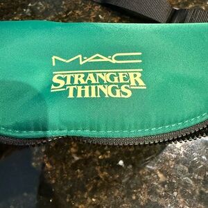 MAC Cosmetics x STRANGER THINGS Green and Yellow Fanny Pack Bag